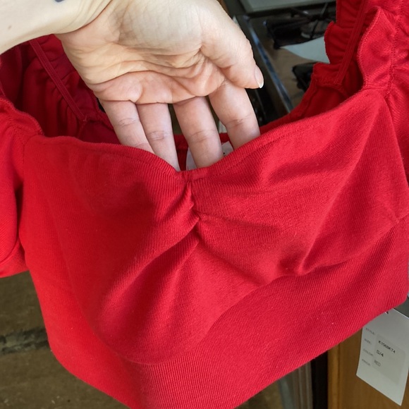 Adorable red Unique Vintage crop top! - Picture 2 of 7